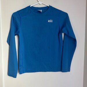REI co-op active thermal Kids Blue Long Sleeve Shirt